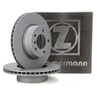 ZIMMERMANN Brake Disc Set for BMW 5 Series E60 E61 520i 523i 525i 520d 525d (Front)