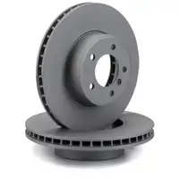ZIMMERMANN Brake Discs + Pads + Wako for BMW 5 Series E60 E61, 6 Series E63 E64, 630i (front)