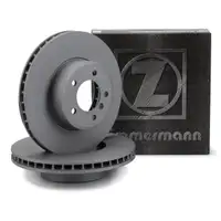 ZIMMERMANN Brake Disc Set for BMW 5 Series E60, E61; 6 Series E63, E64 (Front) 34116864906