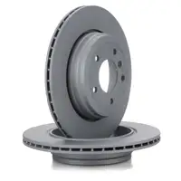 ZIMMERMANN Brake Disc Set for BMW 5 Series E60 E61 520-535i 520-530d 6 Series E63 630i (Rear)