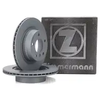 ZIMMERMANN Brake Disc Set for BMW 1 Series E87, 3 Series E91, E92, E93 (Rear) 34216855007