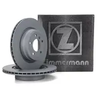 ZIMMERMANN Bremsscheiben Satz f&uuml;r BMW 3er E90 E91 E92 E93 325-335i 325-335d X1 E84 hinten