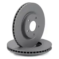 ZIMMERMANN Brake Discs + Pads for NISSAN Qashqai 1 J10 AWD 17-inch Front