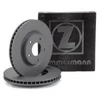 ZIMMERMANN Bremsscheiben Satz f&uuml;r NISSAN Qashqai 1 J10 X-Trail T31 vorne