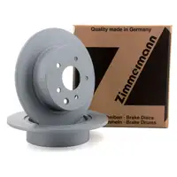 ZIMMERMANN Bremsscheiben Satz f&uuml;r NISSAN Juke F15 Pulsar N17 Qashqai J10 hinten