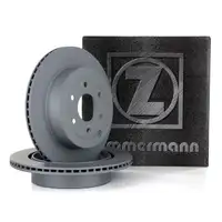 ZIMMERMANN Brake Disc Set for Nissan Navara (D40) and Pathfinder (R51) &ndash; Rear