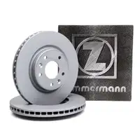 ZIMMERMANN Bremsscheiben Satz f&uuml;r NISSAN Qashqai 2 X-Trail T32 RENAULT Kadjar vorne