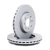ZIMMERMANN Brake Discs + Brake Pads for OPEL Adam 14-inch Corsa D (front)