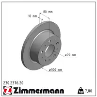 ZIMMERMANN Bremsscheiben + Bel&auml;ge f&uuml;r CITROEN Jumper FIAT Ducato PEUGEOT Boxer 20t hinten