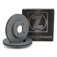 ZIMMERMANN Bremsscheiben Satz f&uuml;r FORD Fiesta 4 5 Focus 1 Fusion KA RB PUMA EC vorne