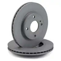 ZIMMERMANN Brake Discs + Brake Pads for FORD Fiesta 6 MK6 (Front)