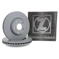 ZIMMERMANN Brake Disc Set for FORD Mondeo 4 MK4 1.6&ndash;2.5, 1.6&ndash;2.2 TDCi (Front)
