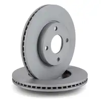 ZIMMERMANN Brake Discs + Brake Pads for FORD Fiesta 7 MK7 (Front)