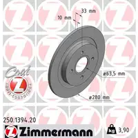 ZIMMERMANN Bremsscheiben + Bremsbel&auml;ge f&uuml;r FORD Focus 1 MK1 ST170 173 PS hinten