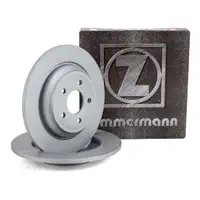 ZIMMERMANN Brake Disc Set for FORD Focus 4 MK4 2.0/2.3 ST (2018&ndash;present), rear