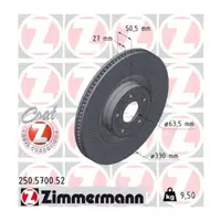 Zimmermann SPORT Bremsscheiben Satz f&uuml;r FORD Focus 4 MK4 ST Kuga 3 MK3 2.5 vorne