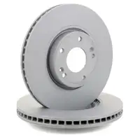 ZIMMERMANN Brake Discs + Brake Pads for KIA Carens 41.6/2.0 GDi 1.7 CRDi (front)