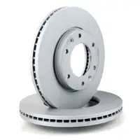 ZIMMERMANN Brake Disc Set for Hyundai H-1 Starex Cargo Travel 2.5CRDi (Front)