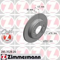 ZIMMERMANN Brake Discs + Pads for HYUNDAI i30 GD Elantra 6 and KIA Soul 2 (14-inch rear)