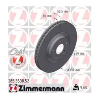 Zimmermann SPORT Bremsscheiben Satz f&uuml;r HYUNDAI i30 N i30N PD 18 Zoll 250-280 PS vorne