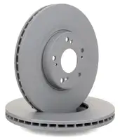 ZIMMERMANN Brake Discs + Brake Pads for HONDA Accord 7 2.02.4 2.2i-CTDi 16-inch front