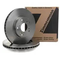 ZIMMERMANN Brake Disc Set for Honda Civic VII and CR-V II, 15-inch Stream (Front)