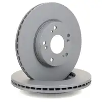 ZIMMERMANN Bremsscheiben + Bel&auml;ge f&uuml;r HONDA Civic 8 Hatchback 1.4 1.8 2.2 CTDi vorne