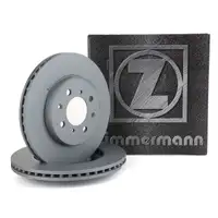 ZIMMERMANN Brake Disc Set for HONDA JAZZ II (GD, GE3, GE2) from 01/2004 (front)