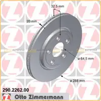 ZIMMERMANN Bremsscheiben Satz f&uuml;r JAGUAR S-Type 2 X200 bis Fgst. M01612 hinten