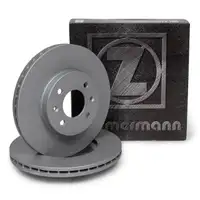 ZIMMERMANN Bremsscheiben Satz f&uuml;r HYUNDAI Accent 3 i20 1 KIA Rio 2 Stonic vorne