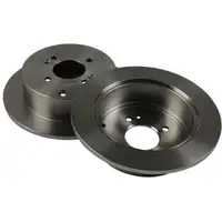 ZIMMERMANN Brake Discs + Brake Pads for HYUNDAI Accent 3 i20 with ESP and KIA Rio 2 (rear)