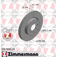 ZIMMERMANN Brake Discs + Brake Pads for HYUNDAI i20 GB IB 15-inch KIA Rio 3 UB (Front)