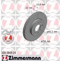 ZIMMERMANN Brake Discs + Brake Pads for HYUNDAI Accent 4 RB and KIA Rio 3 UB (front)