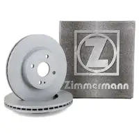 ZIMMERMANN Brake Disc Set for Mazda 2 (DE) 1.3, 1.5, 1.4 MZR-CD, 1.6 MZ-CD (Front)