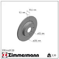 ZIMMERMANN Bremsscheiben f&uuml;r MAZDA MX-5 IV (ND) 1.5 131 PS ab 06.2015 hinten