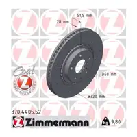 Zimmermann SPORT Brake Disc Set for MAZDA 6 GJ GL 2.2 D CX-5 KF (Front)