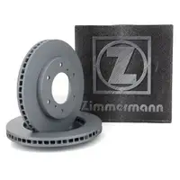 ZIMMERMANN Brake Disc Set for Mitsubishi Pajero Classic III IV Sport (Front)