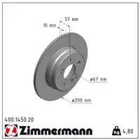 ZIMMERMANN Brake Discs + Pads + Wako for MERCEDES SL R129 (model year 1995 and later) without ESP (rear)