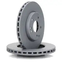 ZIMMERMANN Brake Discs + Pads + Wako for MERCEDES W203 S203 CL203 C209 R171 (front)