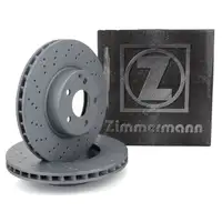ZIMMERMANN Brake Disc Set for Mercedes SL R230 350 500 (245&ndash;388 hp) &ndash; Front
