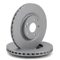 ZIMMERMANN Brake Discs + Pads + Wako for MERCEDES W203 S203 CL203 C209 A209 (Front)