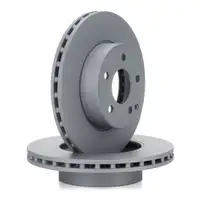 ZIMMERMANN Brake Discs &Oslash; 288 mm + Pads + Wako for MERCEDES C-Class W204 S204 (Front)