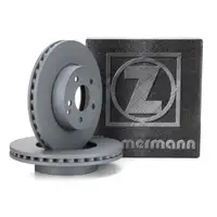 ZIMMERMANN Brake Disc Set for MERCEDES C-Class W204, E-Class W212, SLC, SLK R172 (Front)