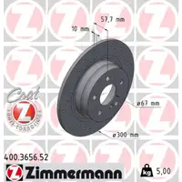Zimmermann SPORT Brake Disc Set for Mercedes-Benz W204, S204, C204, C207, A207 (Rear)