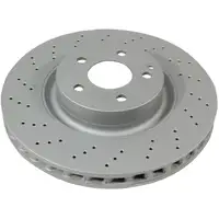 ZIMMERMANN Brake Discs + Pads + Wako for MERCEDES S-Class S280-400, S250-420CDI (front)