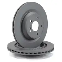 ZIMMERMANN Brake Discs + Brake Pads + Wako for MERCEDES S-Class W221 C216 (Rear)