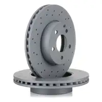 ZIMMERMANN Brake Disc Set for MERCEDES C-Class W204 with Sport Package (Front)