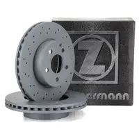 ZIMMERMANN Brake Disc Set for MERCEDES C-Class W204 with Sport Package (Front)