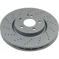 ZIMMERMANN Bremsscheiben Satz f&uuml;r MERCEDES CLS C218 X218 350/400 220-350CDI vorne