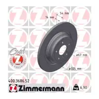 Zimmermann SPORT Brake Discs + Pads + Sensor for Mercedes M-Class GLE W166 (Rear)